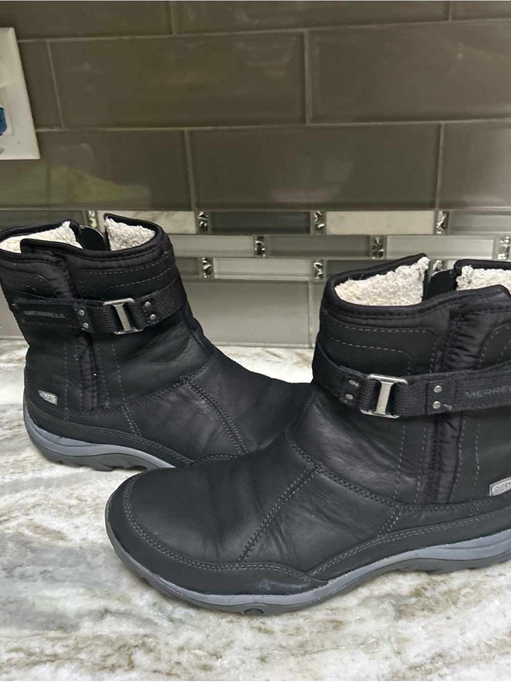 Merrell Women's Murren Waterproof Snow Boots winter Boots Insulated Zip Sz 10